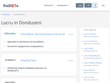 Tablet Screenshot of donduseni.rabota.md