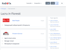 Tablet Screenshot of floresti.rabota.md