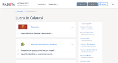 Desktop Screenshot of calarasi.rabota.md